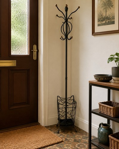 Freestanding metal coat - freestanding,