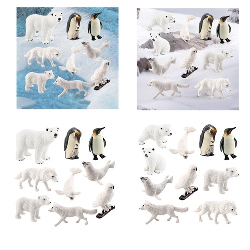 Lifelike arctic animal figures - lifelike,