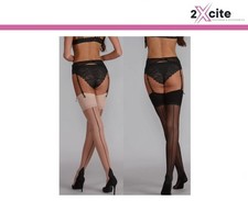Seamed Stockings With Cuban