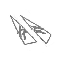 Pyramid Decal Silver Fits