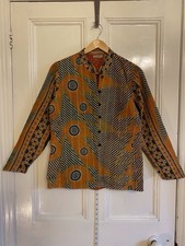 Indian Cotton Quilted Jacket, Size S. Gorgeous Print, Patch Lined, With Pockets.