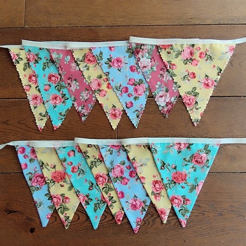 Handmade fabric bunting - fabric,
