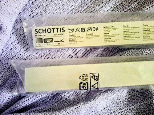 Two ikea schottis - schottis, pleated