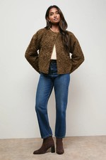 Oasis Chocolate Faux Fur Coat