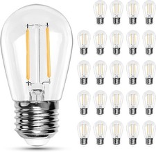 BRIMAX 6-50 Pack 2W S14 LED E27 Edison Light Bulbs Outdoor 20W Incandescent Bulb