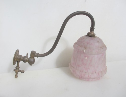 Victorian brass wall light - brass,