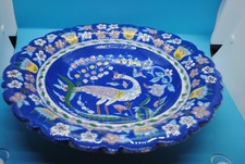Vintage Iznik Kutahya Charger Hand Made Turkish Wall Plate