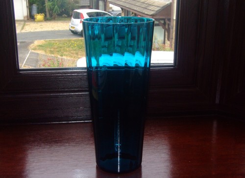 Tall vintage glass vase - tall,