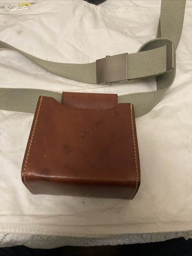 Brown leather shooting - brown,