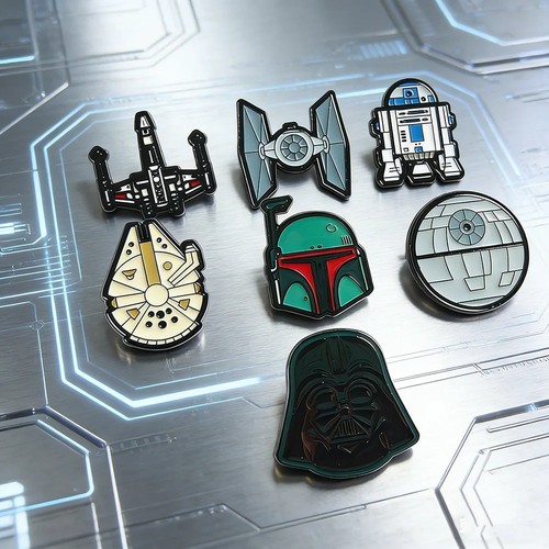 7pcs star wars enamel - star, pin
