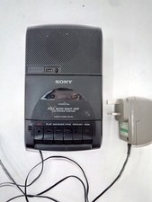 Sony TCM-939 Cassette-Corder Tape Recorder with Adapter Untested