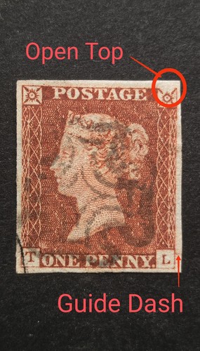 Penny red 8 pl 27 - 1d, pl.27