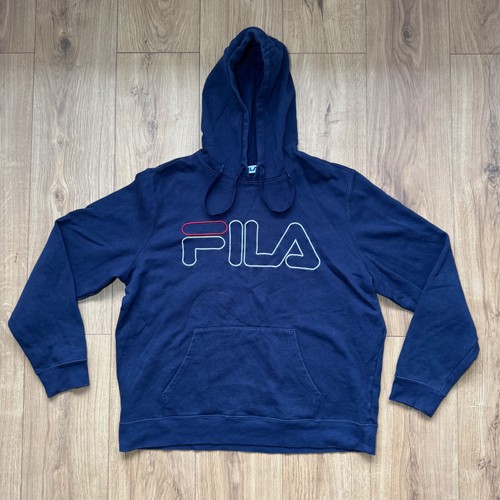 Mens fila hoodie navy size - fila,