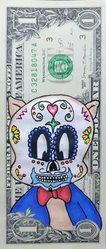 Porky pig halloween dollar art - porky,