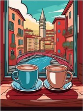 Tile Mural Italy Two Coffee