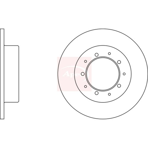 Brake discs solid for land - 2x,