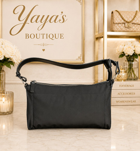 Mango minimalist black nylon - mango,