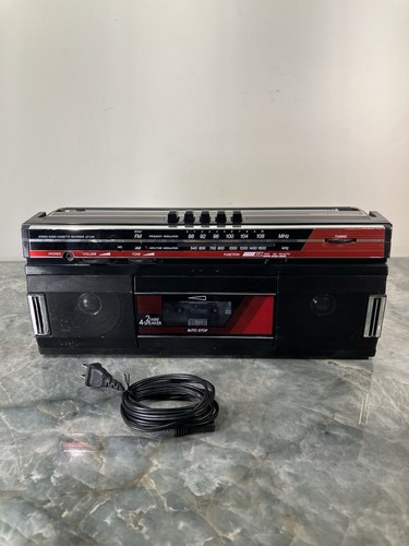 Vtg boombox sharp 242 - vtg, qt-242(bk)
