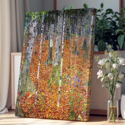 Birch forest gustav klimt - birch,
