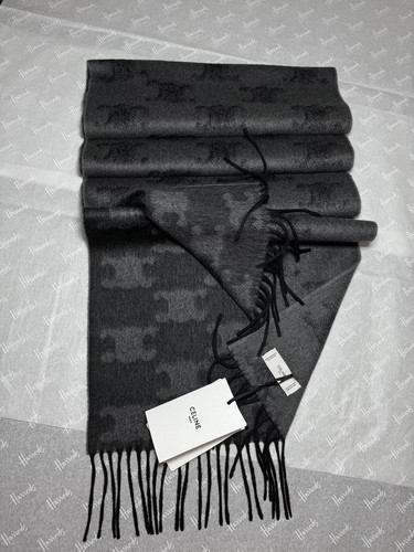 Celine cashmere monogram scarf - celine,