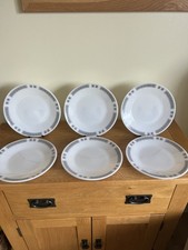 Vintage Pyrex Greek Key Grey