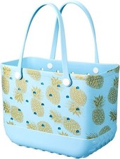 Beach Bag Rubber Tote Bag -