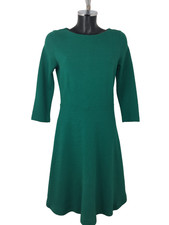 Hobbs Green Dress 3/4 Sleeves UK Size 12 Knee Length - New Without Tags