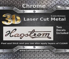 Hagstrom guitar decal metal - guitar, 3d