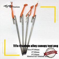 4pcs Ti Camping Titanium Alloy