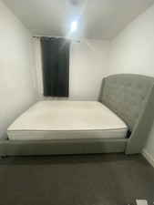 Queen Size Upholstered Sleigh