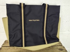 Bloomingdale's black / brown tote bag good used condition