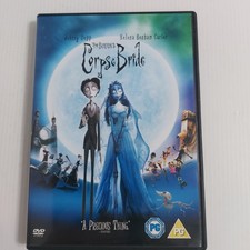 Tim Burtons Corpse Bride 2005 DVD PG Animated Fantasy Johnny Depp Helena Bonham 