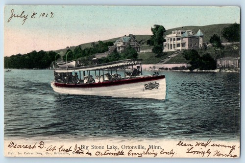Ortonville minnesota postcard - minnesota,