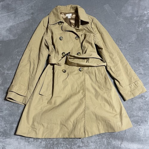 Crew trench coat womens 12p - j,