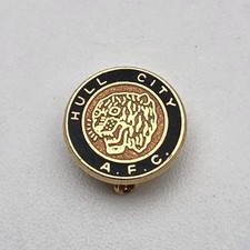 RARE HULL CITY SMALL ROUND VINTAGE PIN BADGE