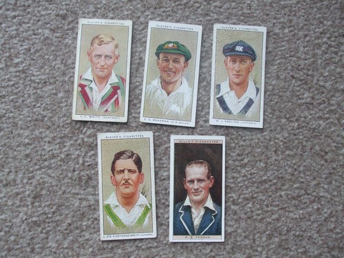 Cricket cigarette cards - 5,