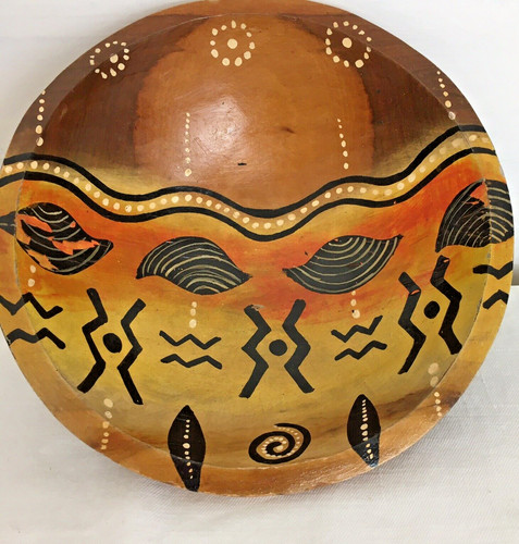 Vintage african bowl wood - vintage,