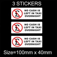 NO CASH LEFT IN TAXI OVERNIGHT
