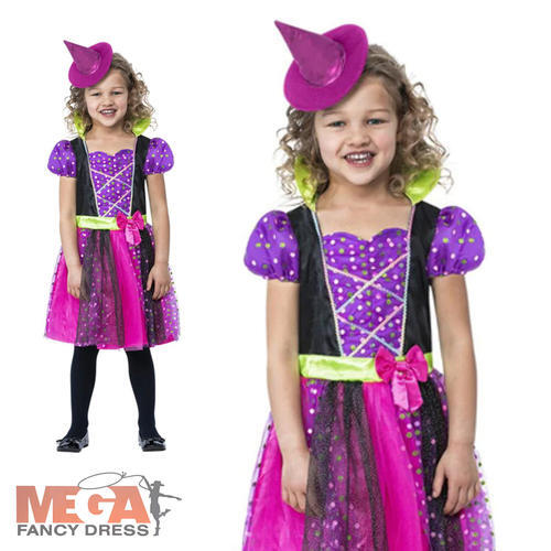 Girls spotty witch costume - spotty,