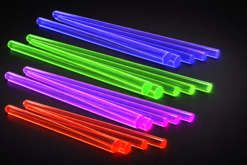 Fluorescent acrylic rods - fluorescent,