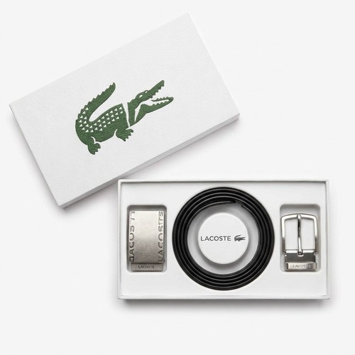 Lacoste leather belt buckles - lacoste,