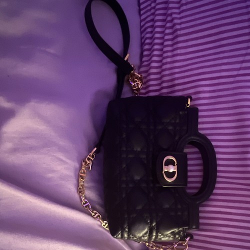 Dior black quilted leather - dior,