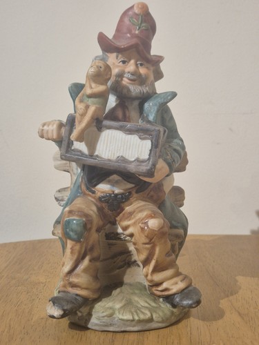 Vintage ceramic gnome - vintage, figurine