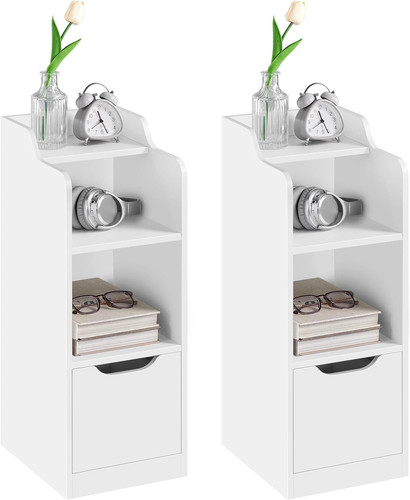 Slim bedside tables set - set, of