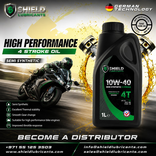 Stroke motorcycle oil - 4, 10w40