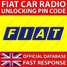 ✅FIAT RADIO CODE UNLOCKING PIN ALL MODELS VP1 VP2 VP3 VP4 CD MP3 ECE DAB NAV ✅