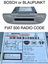 Fiat 500 Radio Code Stereo