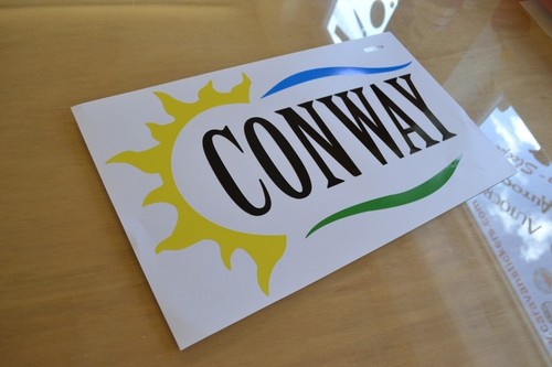 Conway trailer tent sticker - tent,