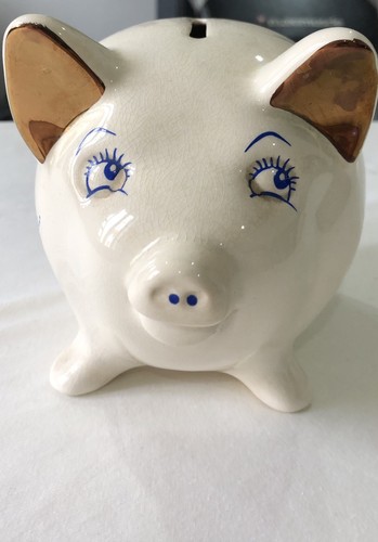 Wade vintage piggy bank white - piggy,