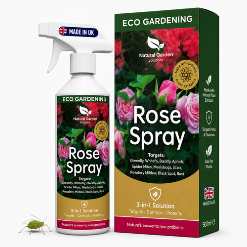 Organic rose plant spray - spray, black